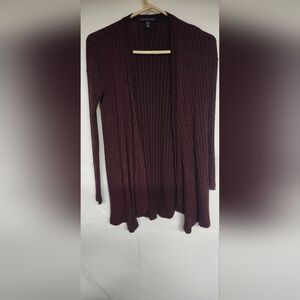 Women's American Eagle Oufit5rrs Burgundy Open Front Cardigan